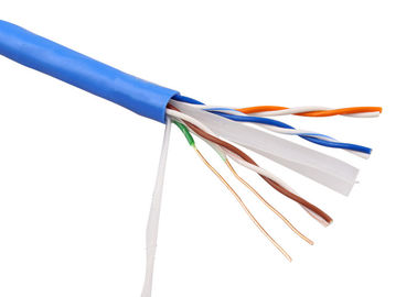100 de Kabel Blauwe Kleur van Voetftp Cat6A voor Digitale Mededeling 30 Voltage